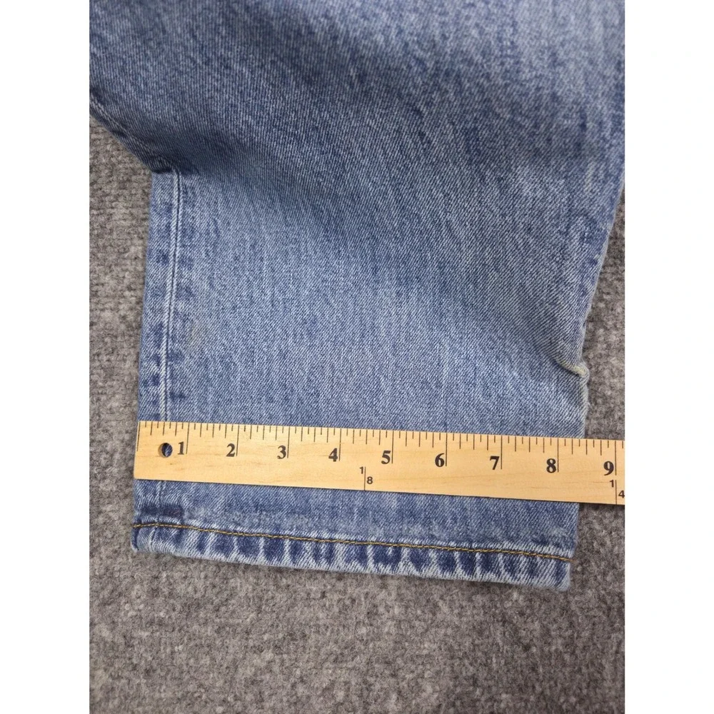 Levi's 501 Jeans Mens W34 L32 Blue Straight Leg Button Fly Denim